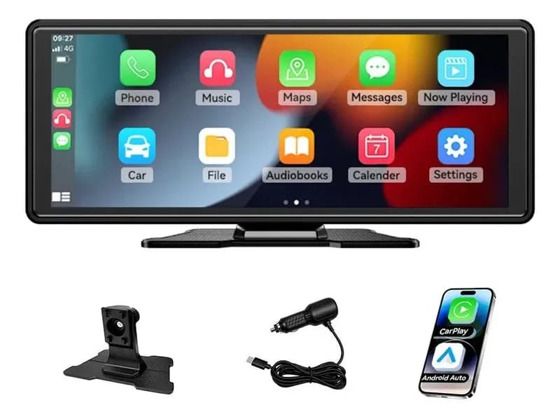 Multimídia Portátil 10.26 Carplay Android Auto Bluetooth Usb
