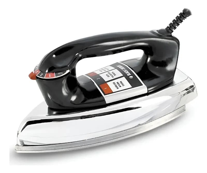 Ferro de Passar Roupa à Seco Black+Decker VFA1110XM6 Base de Alumínio 220V