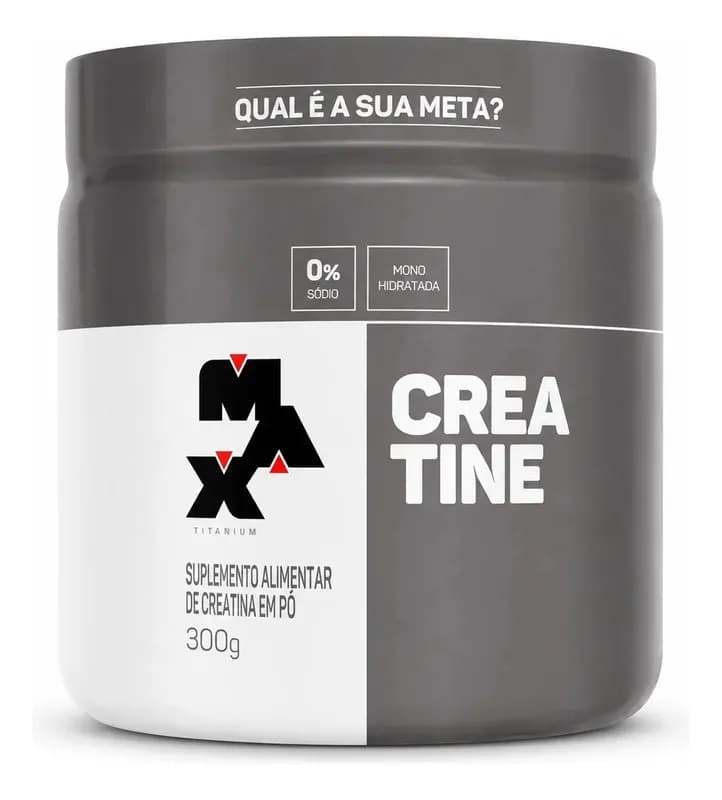 Creatina Max Titanium em pó Sem sabor x 300g