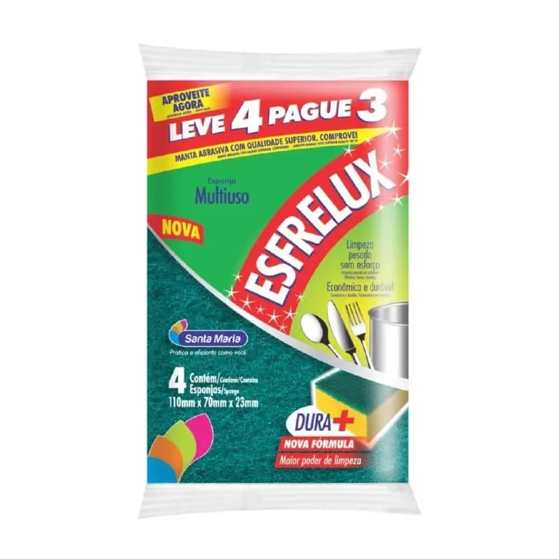 Esponja Esfrelux Leve 4 Pague 3