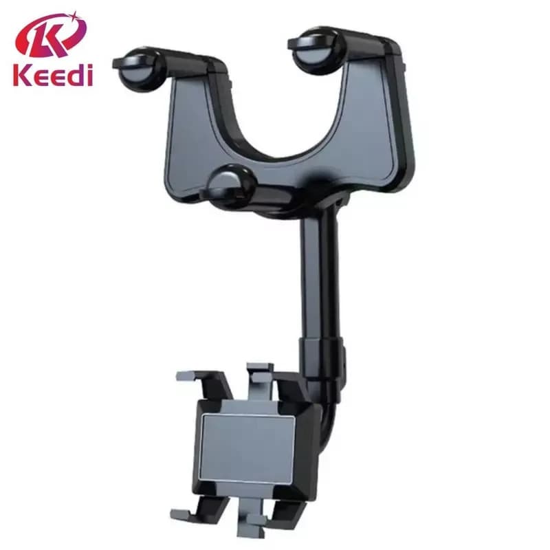 Suporte Universal Veicular Encaixe Retrovisor 360º Cor Preto