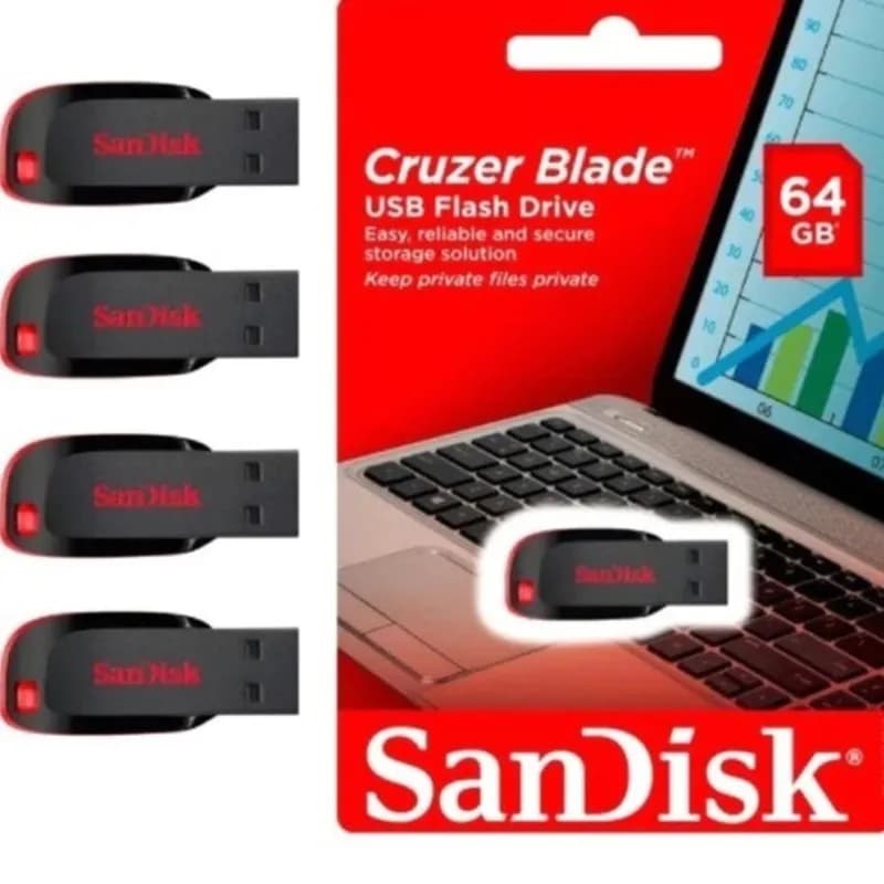 Pen Drives USB Cruzer Lâmina 2.0 Flash Drive