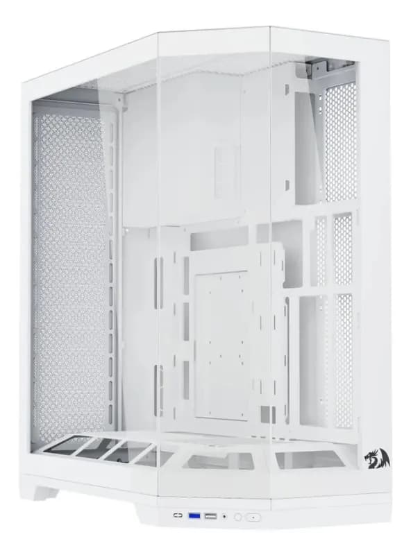 Gabinete Gamer Redragon Edge Branco Sem Fans CA-608W