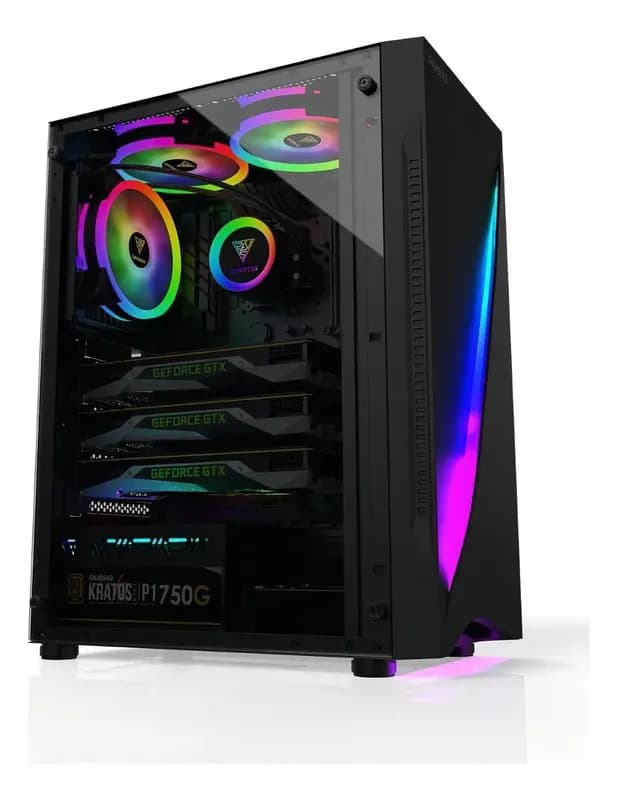 Gabinete Gamer Gamdias Argus E5 RGB Mid Tower Preto