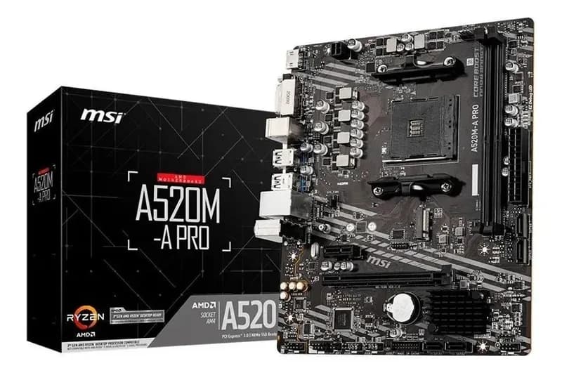 Placa-mãe MSI A520M-A Pro AM4 mATX DDR4
