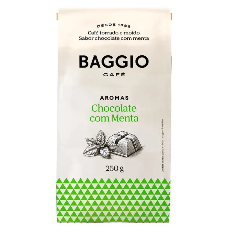 Baggio Café Torrado Moído Aromas Chocolate com Menta