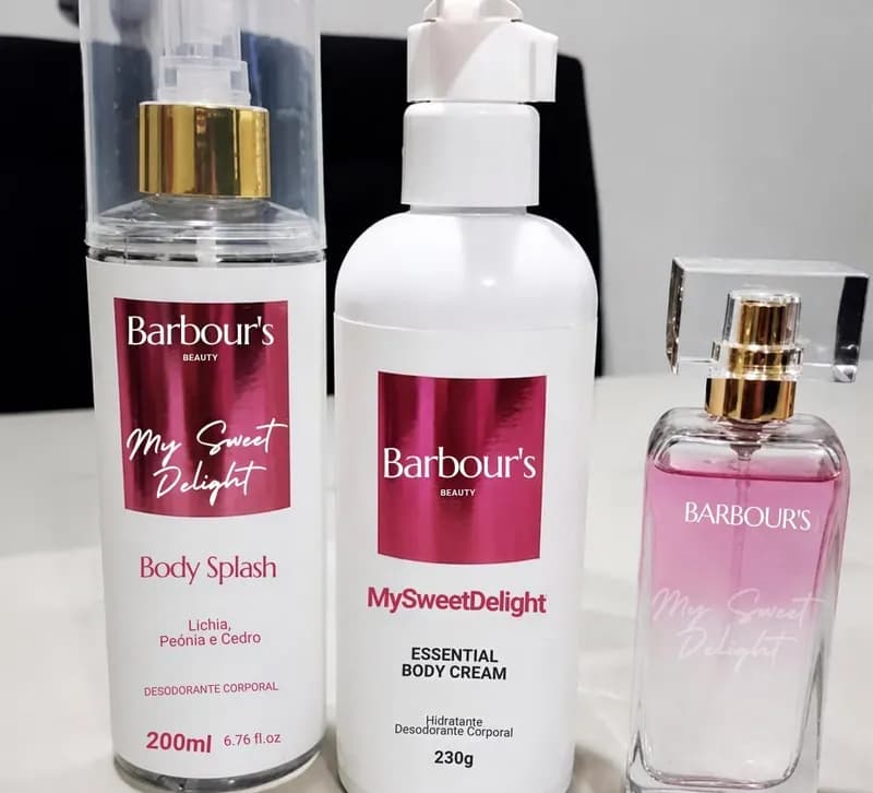 Kit My Sweet Delight (Body Splash + Hidratante + Perfume Capilar) - Barbour's Beauty