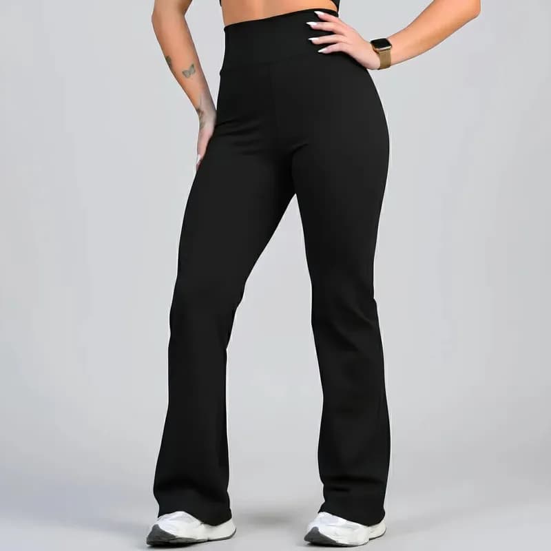 Calça Legging Flare Zero Transparência
