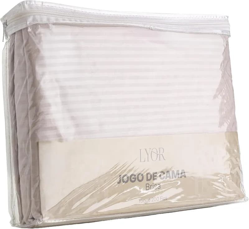 LYOR - Jogo de Cama Queen Brisa Toque 200 Fios Microfibra Rosa