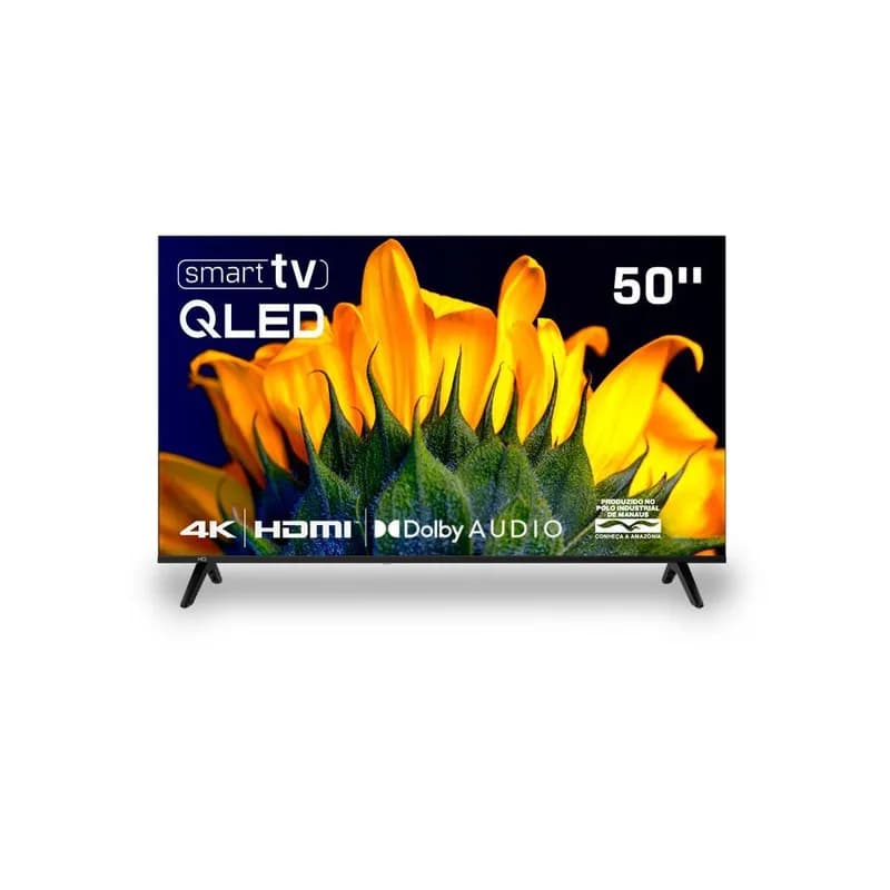 Smart TV HQ QLED 50 Polegadas HQ-QLED50SM 4K Wi-Fi Bluetooth