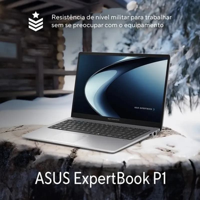 Notebook Asus Expertbook P1 Ryzen 5 8GB 512GB SSD Windows 11 Misty Grey