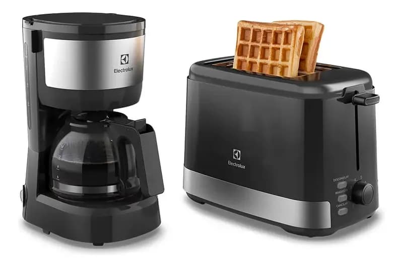 Cafeteira Elétrica Electrolux 15 Xícaras ECM10 + Torradeira 8 Níveis Efficient ETS10