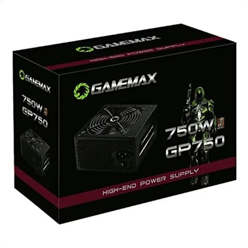Fonte de Alimentação 750W GP750 80 Plus Bronze Gamemax Preta