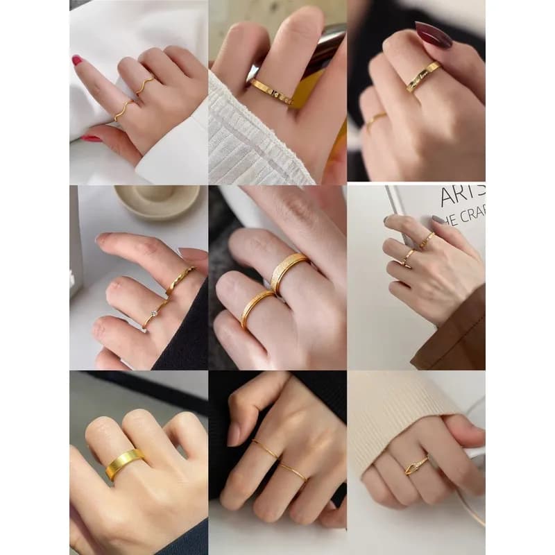 Anel de Aço de Titânio Feminino