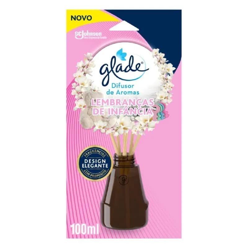Glade Difusor de Ambiente Lembranças de Infância 6 Varetas 100ml