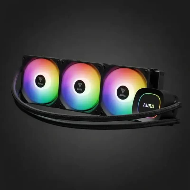 Water Cooler Gamdias Aura GL360 Lite Preto ARGB AM5 LGA 1851