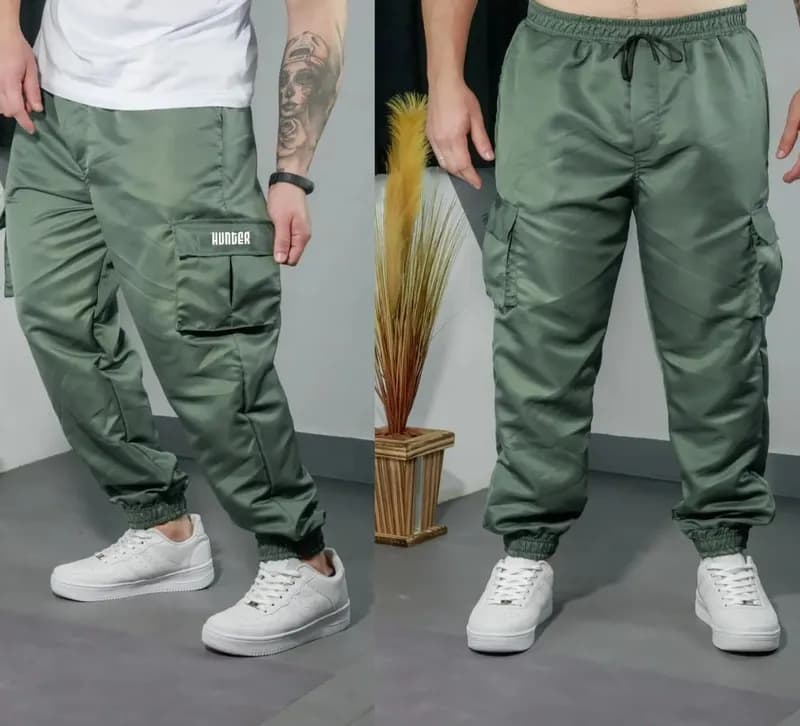 Calça Cargo Corta Vento Jogger Unisex