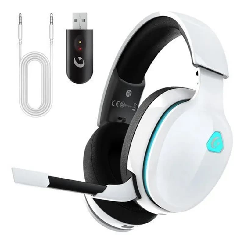 Fone de Ouvido Gamer Headset USB Olafvi Captain 300 Branco