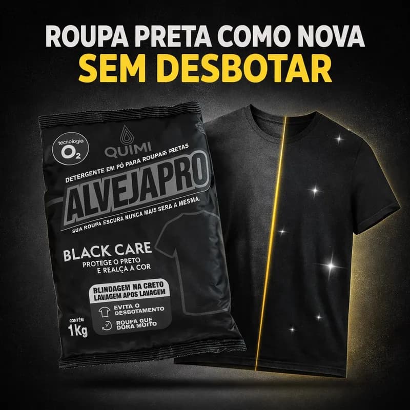 Detergente Roupa Preta Protege O Preto