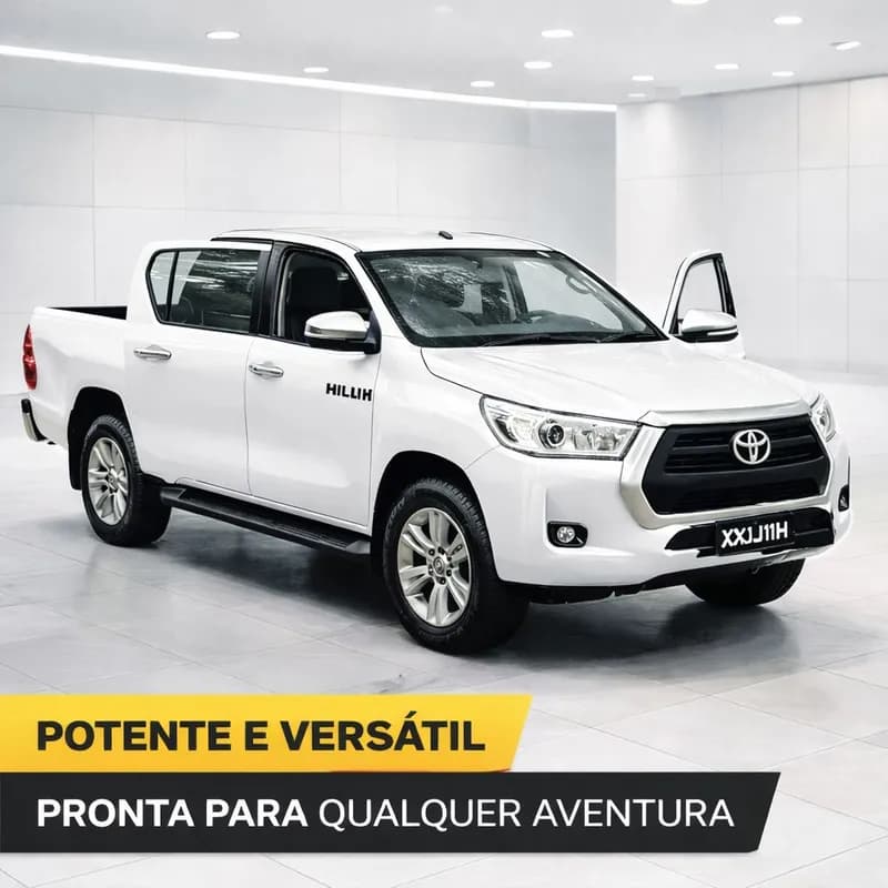 Miniatura de Ferro Toyota Hilux 2021 12cm