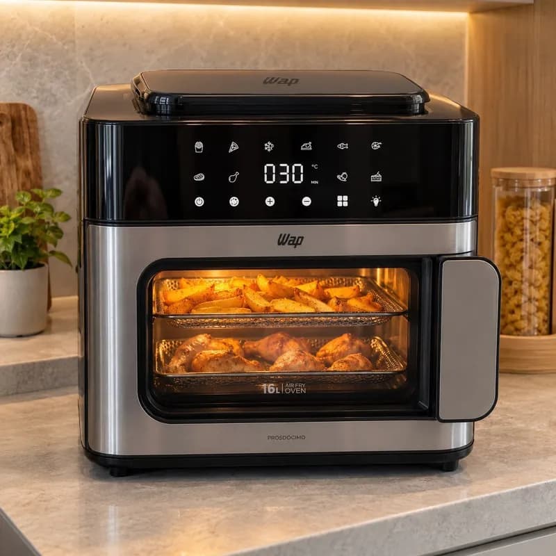 Air Fryer Wap Multi-comb Digital Wafc16 16L Preto e Cinza 220V