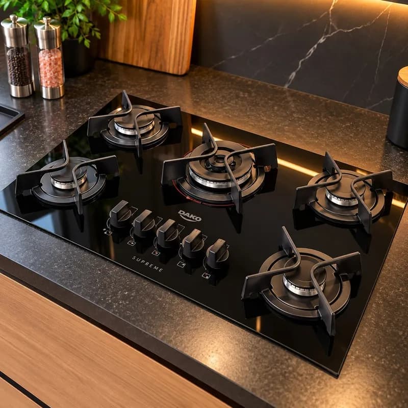 Cooktop 5 Bocas Dako Supreme com Tripla Chama Bivolt
