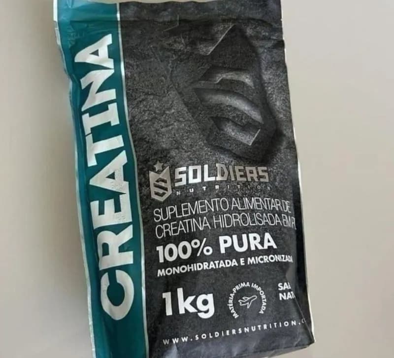 Creatina 1kg Suplemento Monohidratada Soldiers Nutrition