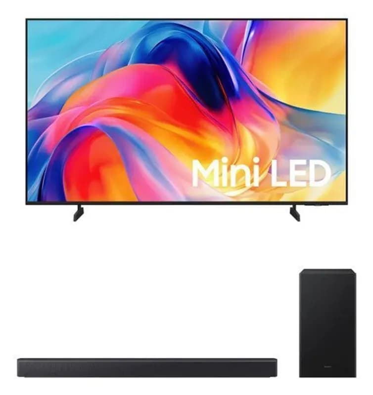 Samsung Smart TV 50 Mini LED 4K M75H + Soundbar HW-B450F