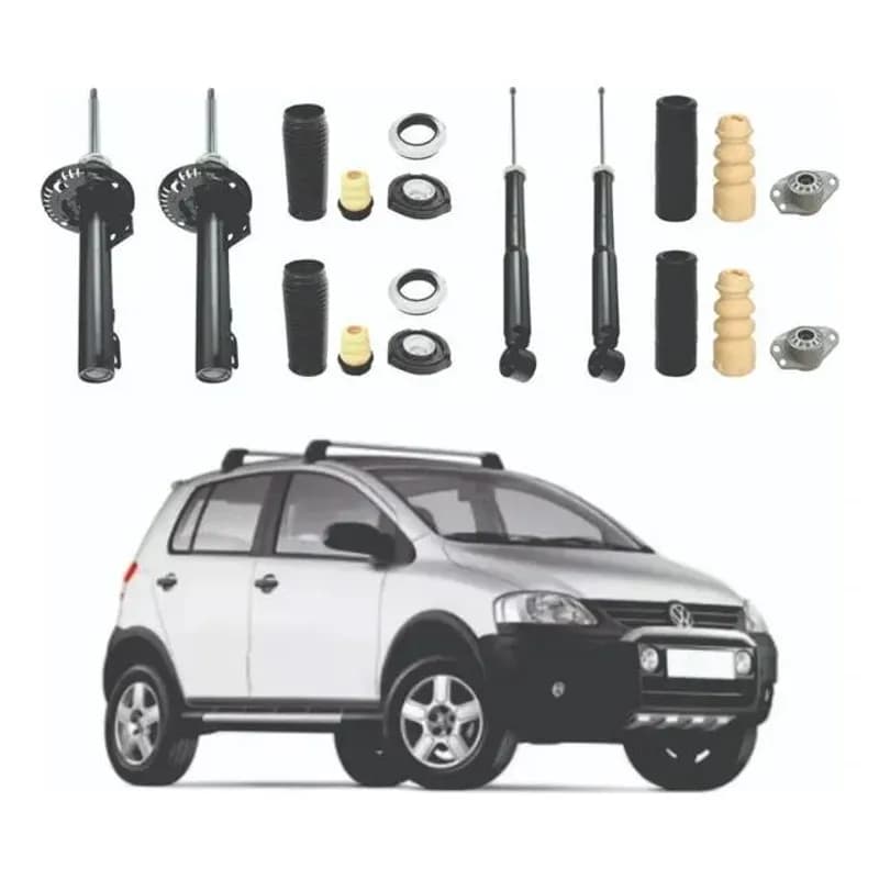 Kit 4 Amortecedores Crossfox 2005 a 2008 Monroe + Kit
