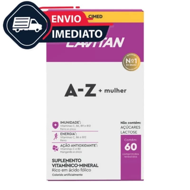 Multivitamínico A-Z + Mulher 60 Comprimidos Revestidos Lavitan