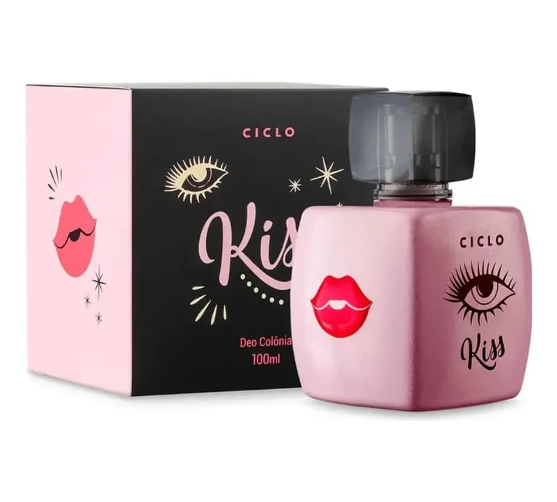Perfume Deo Colônia Kiss Com Caixa Feminino 100ml Ciclo Cosméticos