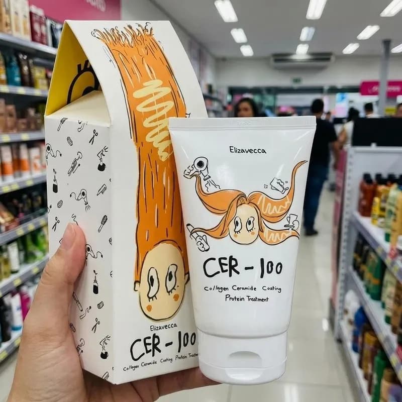 Máscara Nutritiva Capilar Elizavecca Cer-100 Colágeno 100ml