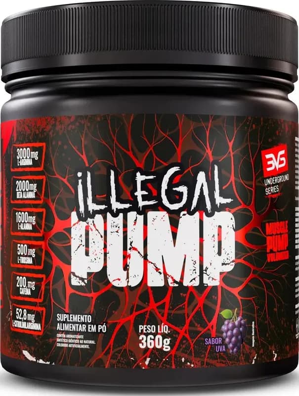 Illegal Pump Sabor Uva - Pré-Treino Extra Forte