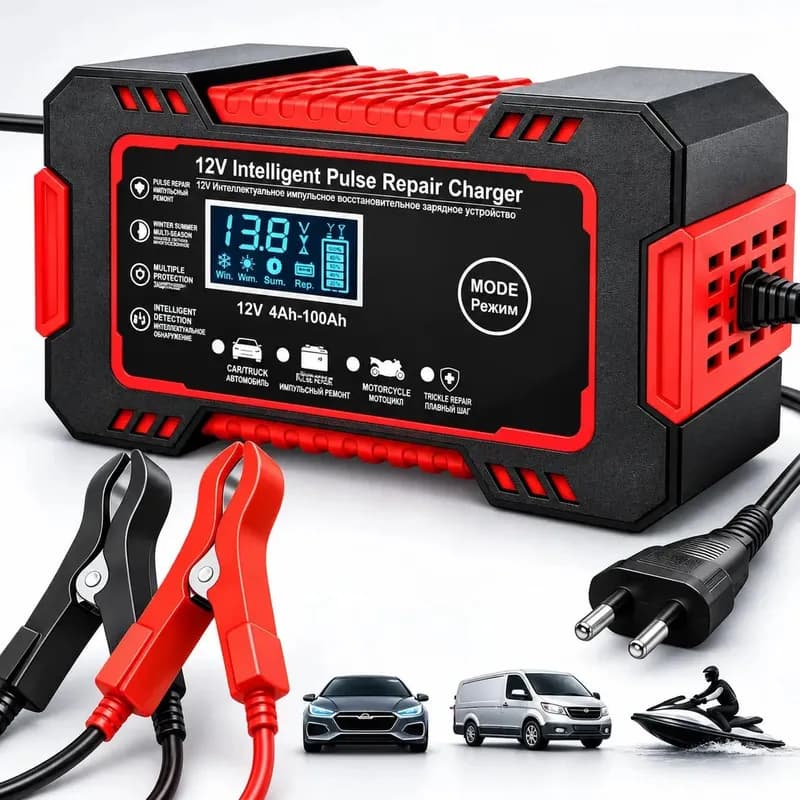Carregador Inteligente de Bateria Automotiva 12V 6A Bivolt Woosh