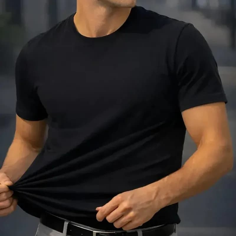 Camiseta Modal Malha Peruana Masculina