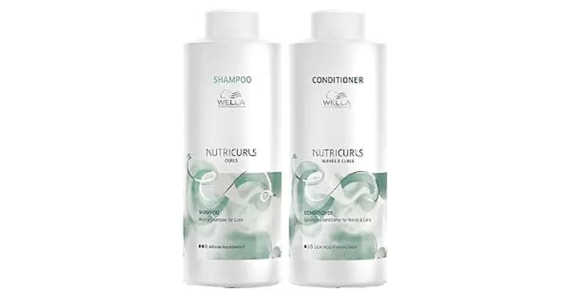 Kit Shampoo e Condicionador Wella Nutricurls 1 Litro