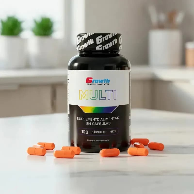 Multivitamínico 120 Cápsulas Growth Supplements