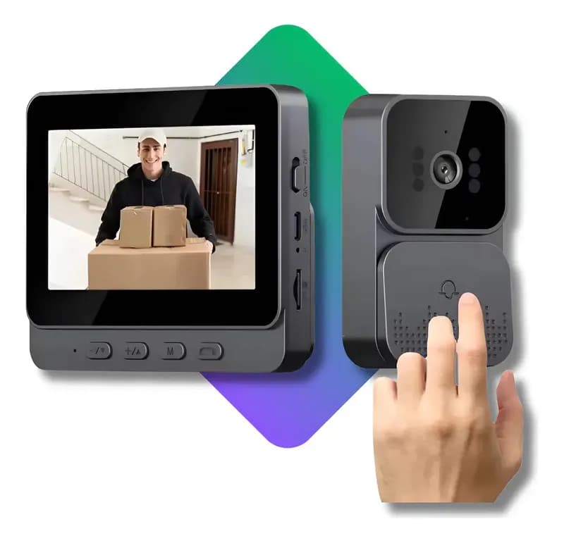 Vídeo Porteiro Sem Fio Interfone Bidirecional Wireless Hd