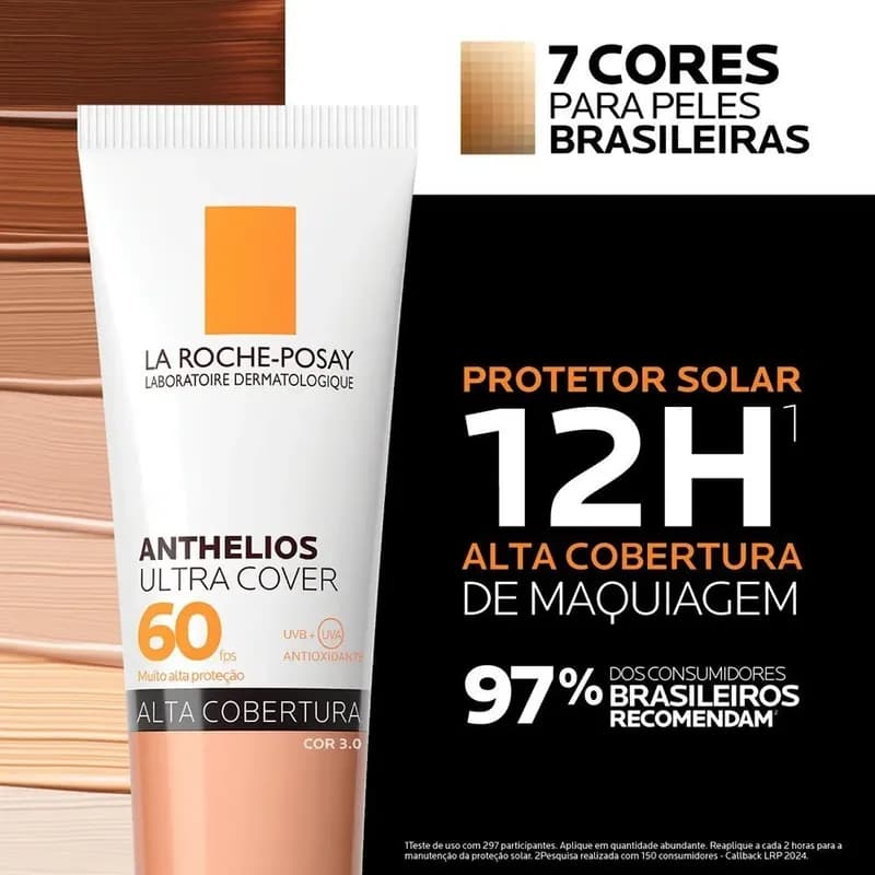 Protetor Solar Facial Alta Cobertura Anthelios La Roche-Posay Cor 3.0 30g
