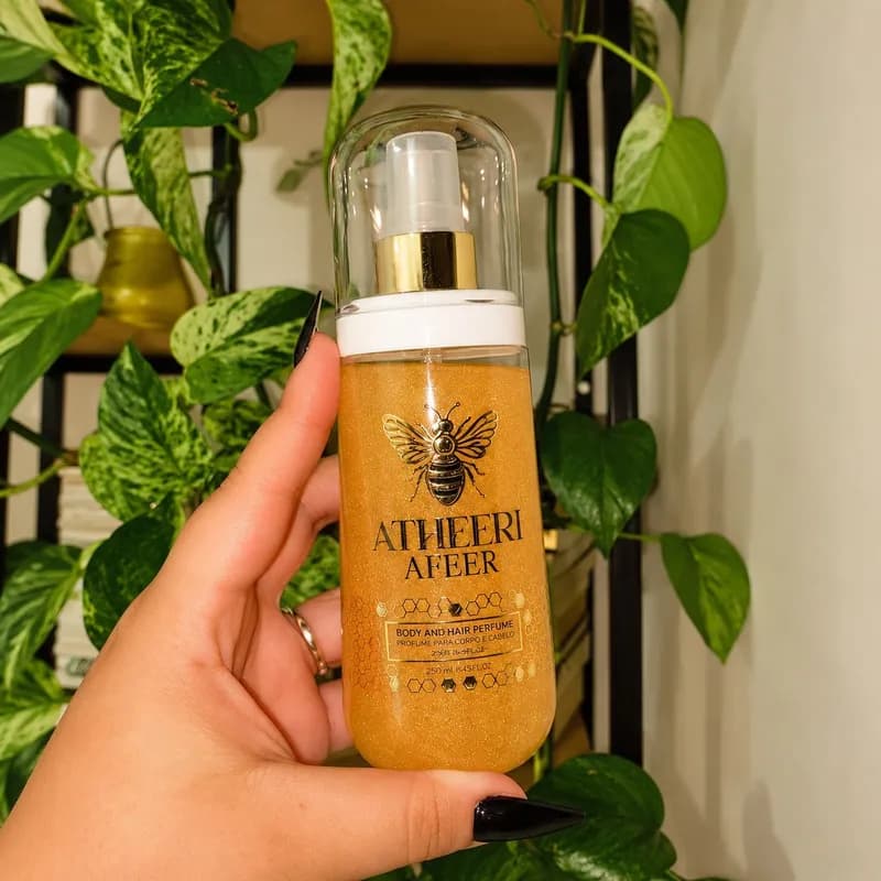 Body Splash Perfume Abelhinha Atheeri Afeer Body and Hair Spray 200ml