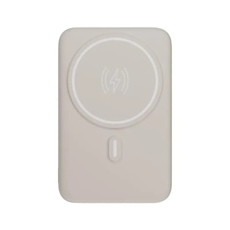 Geonav Power Bank Carregador Portátil Universal por Indução 10.000mAh com Suporte Dobrável PB10MAGOW Off White