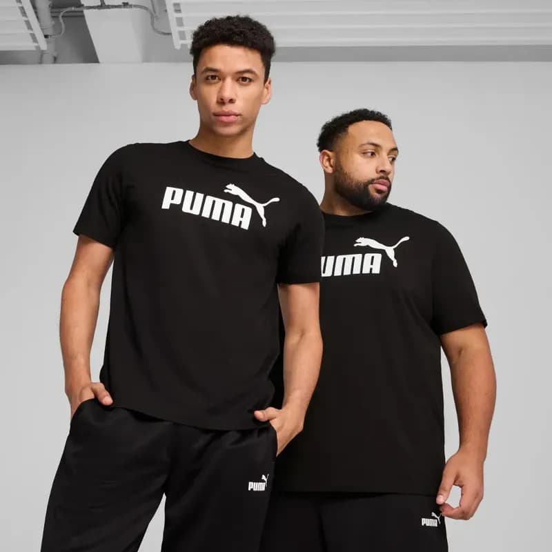 Camiseta Masculina Ess Logo Tee Puma Black GG