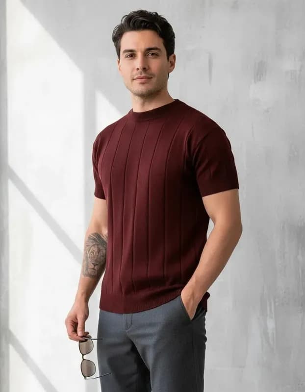 Camiseta Tricot Canelada
