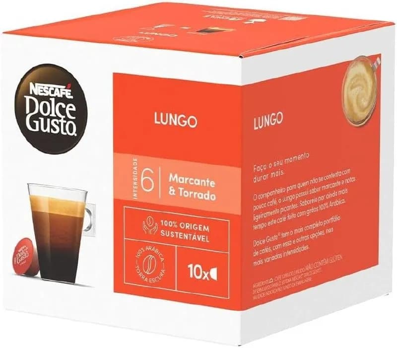 Dolce Gusto Nescafe Lungo 10 Capsulas 70G