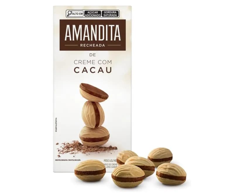 Wafer Recheado Amandita Sabor Chocolate 200g