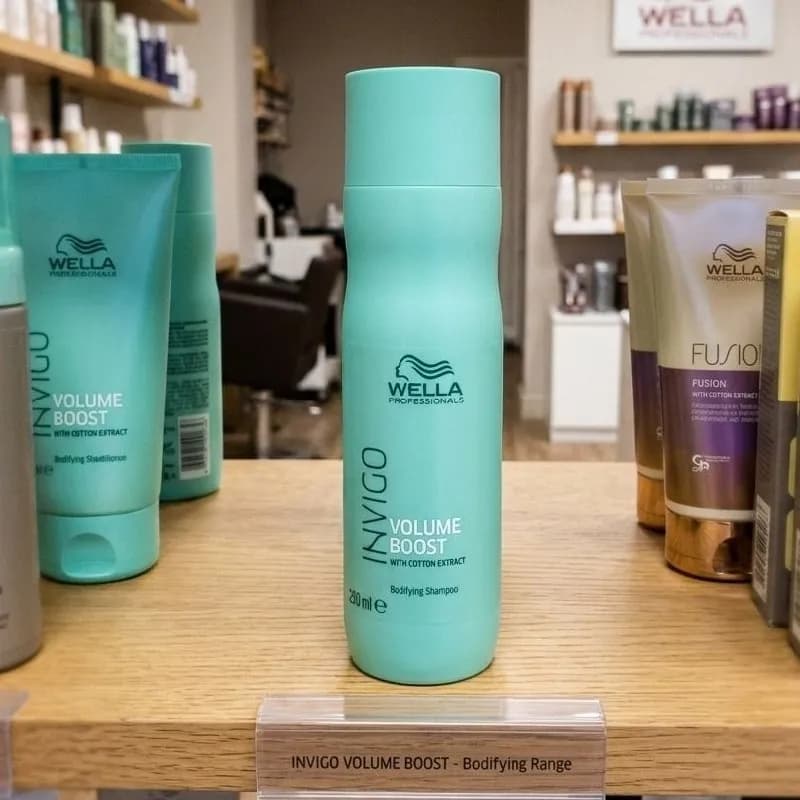 Shampoo de Volume Para Cabelos Finos Invigo Boost 250ml Wella Professionals