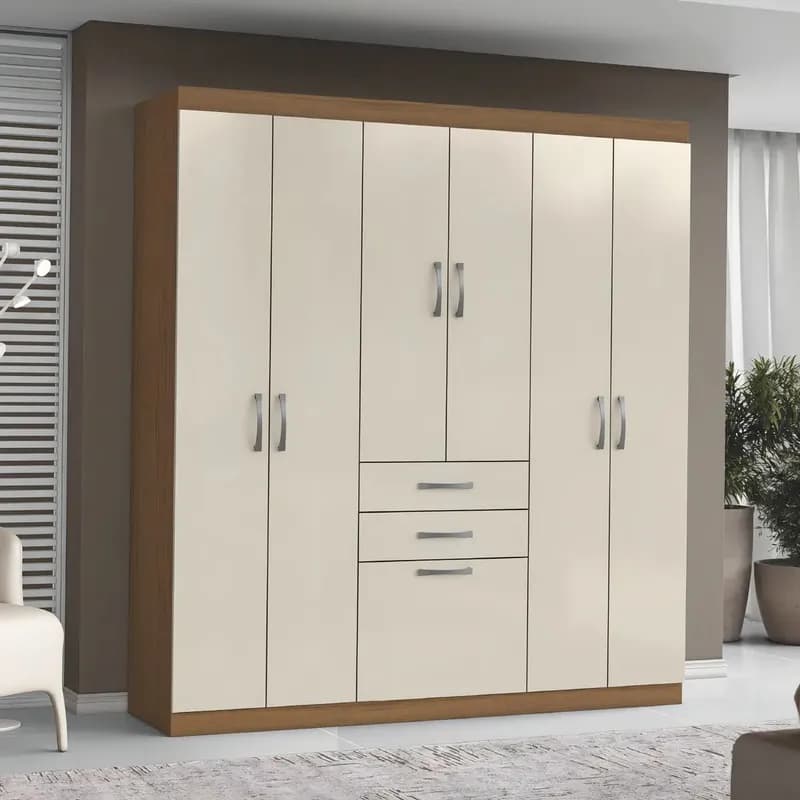 Guarda-Roupas Casal 7 Portas 2 Gavetas Lisboa Aramóveis