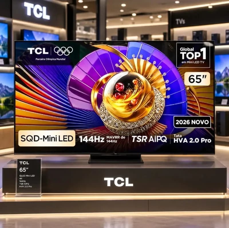 Smart Tv Tcl 65 Polegadas Sqd-mini Led 4k C7l Wifi Bluetooth Google Tv Hdr10+ Ultra Slim 65c7l