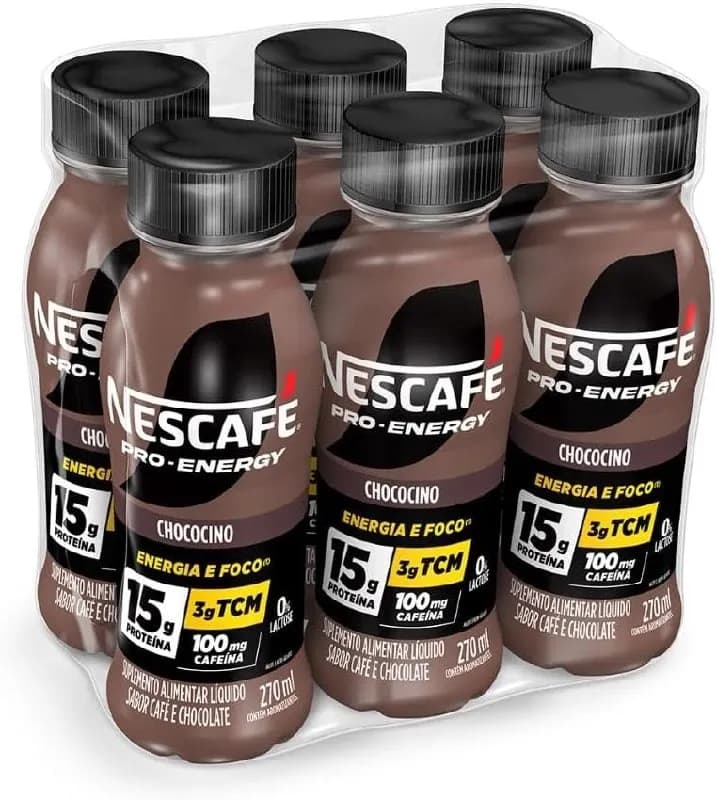 Bebida UHT Nescafé Pro-Energy Chococino, 270ml, Pack com 6 Unidades