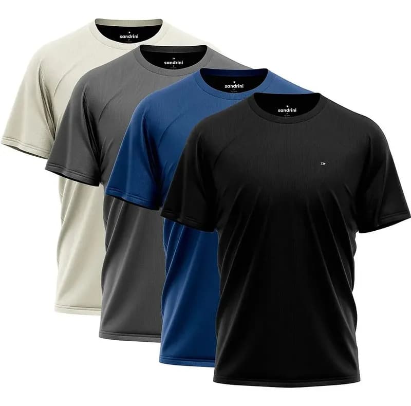 Kit com 4 Camisetas Dry-Fit Sandrini